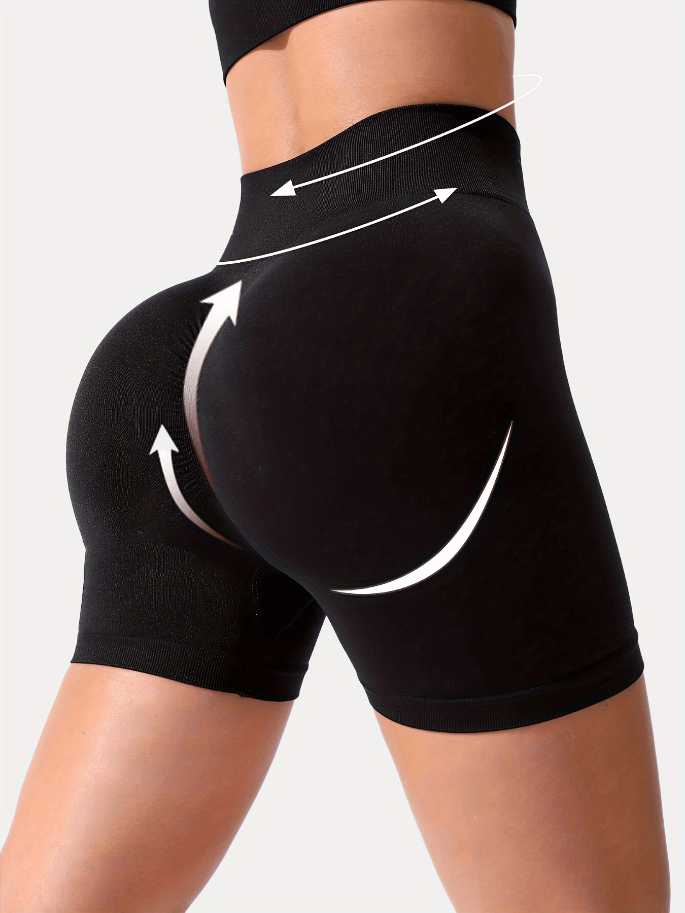 High Waisted Yoga Shorts for Running & Working Out