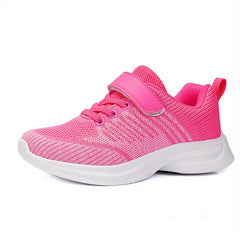 Boys Breathable Woven Knit Sneakers Casual Shock Absorption Outdoor Shoes