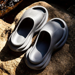 Men's Non Slip Platform Slides Cloud Slides for Indoor Outdoor Beach Summer