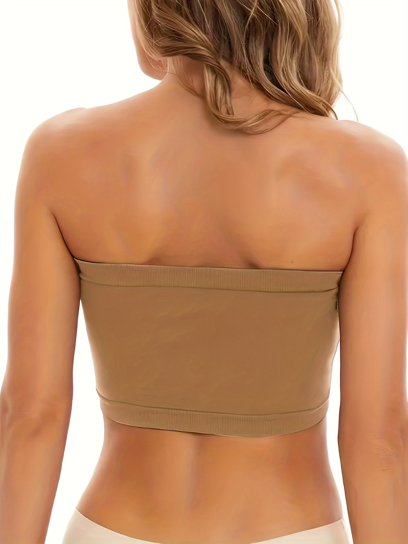 2 Pack Plus Size Sexy Tube Bra Set Comfort Wireless Stretchy Wrap Chest T shirt