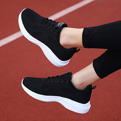 Women's Breathable Sporty Running Shoes Lace up Casual Sneakers