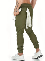 Men's Camo Fitness Shorts w/ Zip Pocket Breathable Drawstring for Outdoor