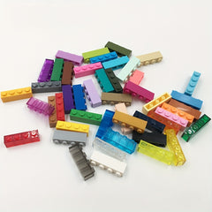 12 PCS 1X4 Thick High Wall Bricks Building Blocks Set