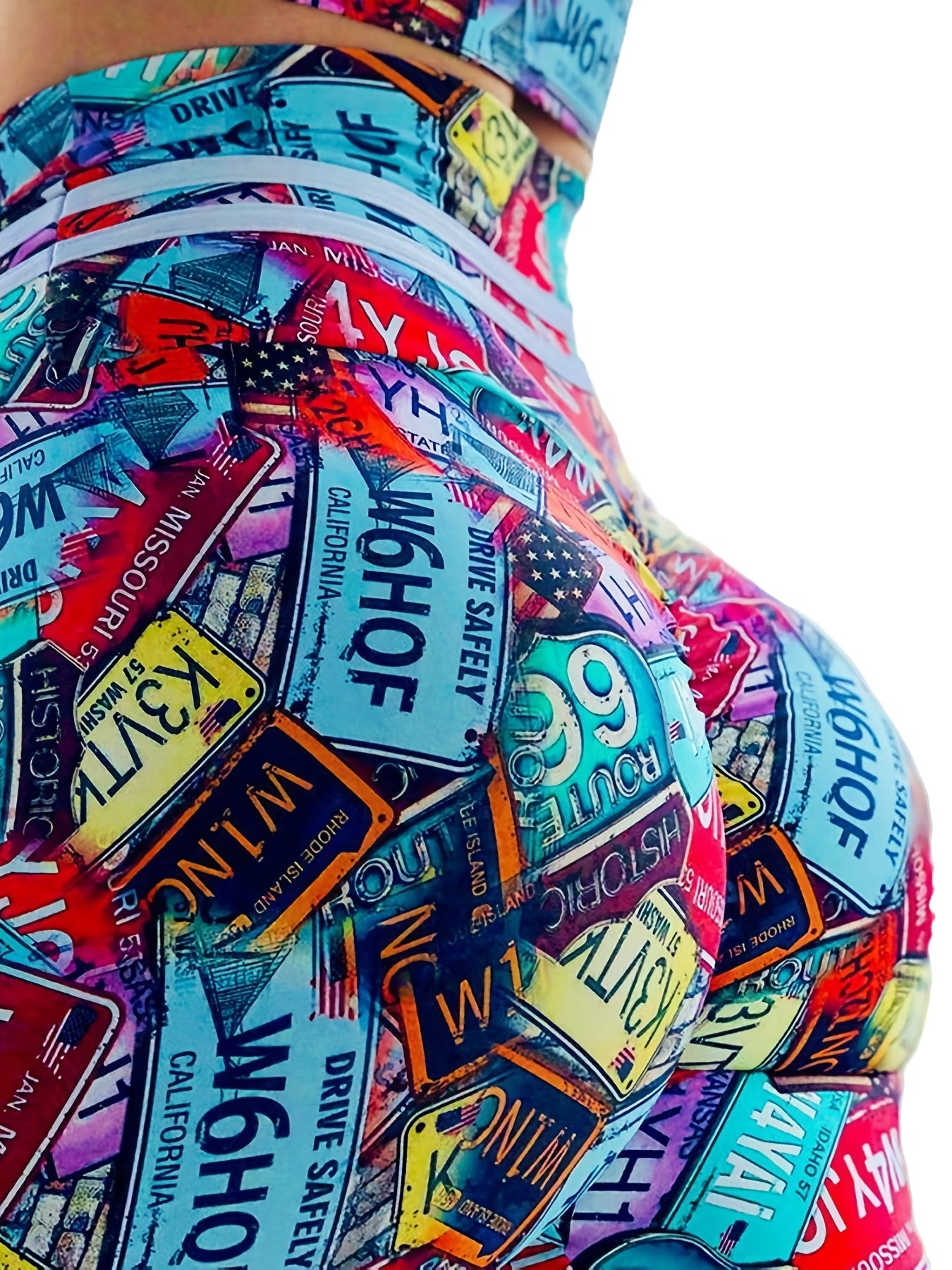 High Waist Print Yoga Pants Quick Dry Leggings