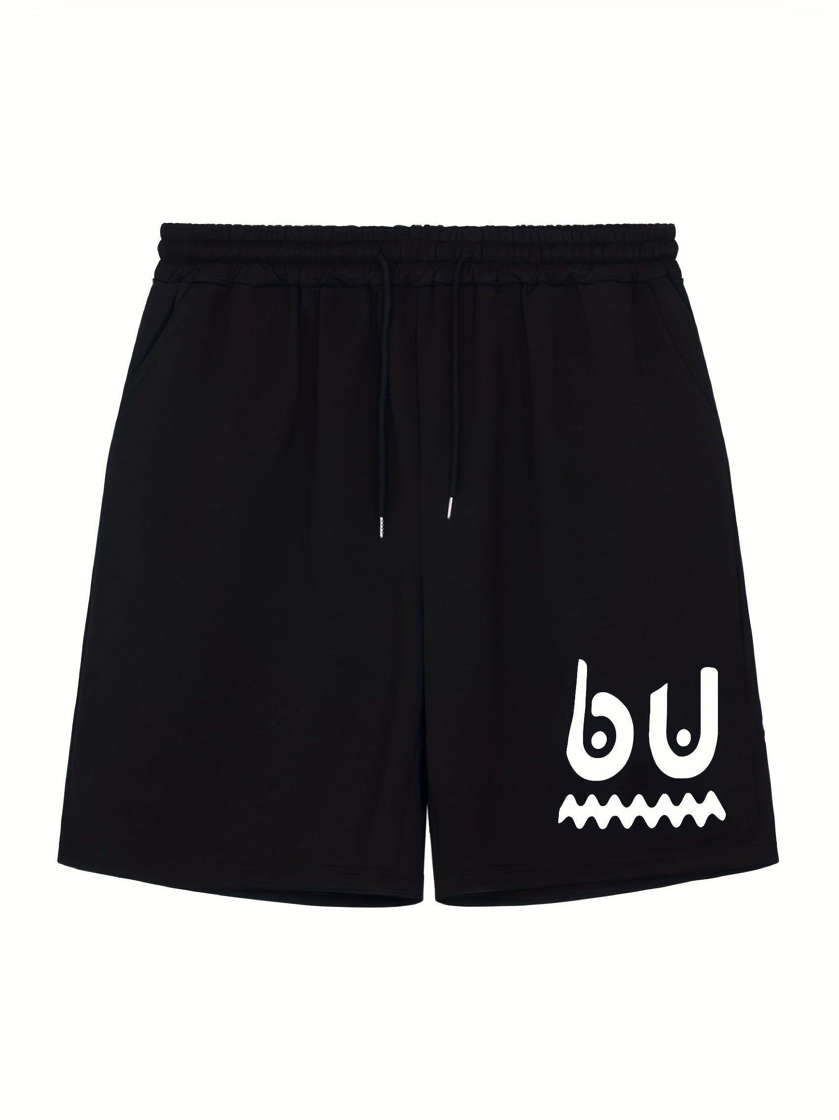 Men's Doodle Graphic Athletic Shorts For Summer