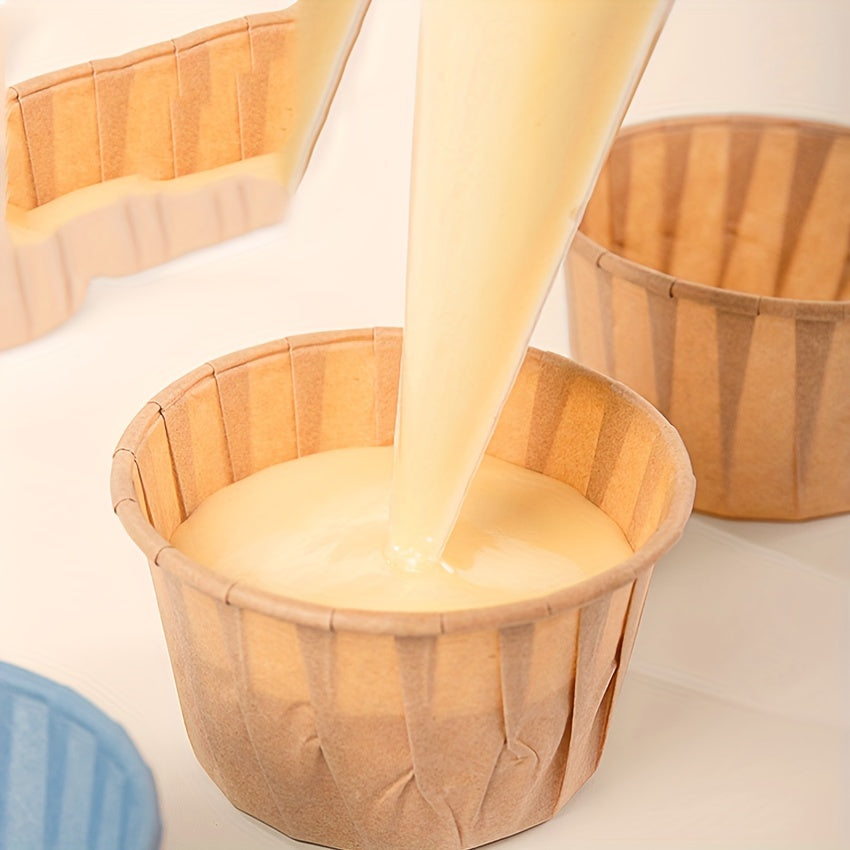 50pcs Heat Resistant Greaseproof Muffin Cups Disposable Cupcake Cups