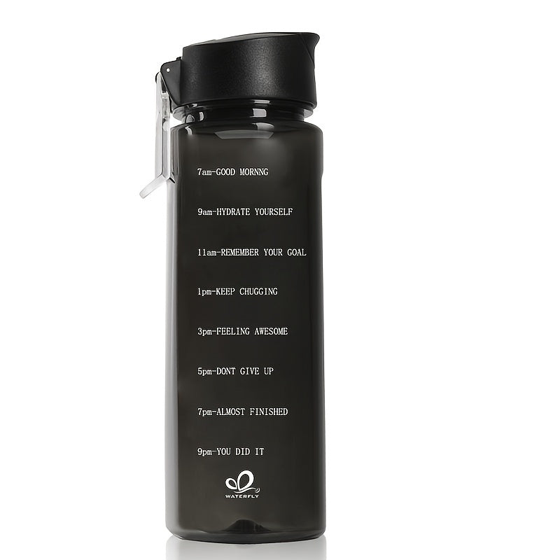 Motivational 24oz Water Bottle with Time Marker BPA Leakproof