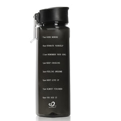 Motivational 24oz Water Bottle with Time Marker BPA Leakproof