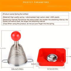 Stainless Steel Nutcracker for Nuts - Quick and Easy Nut Cracking Tool