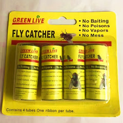 16pcs Sticky Fly Traps For Kitchen Catcher Ribbon Hanging Farm