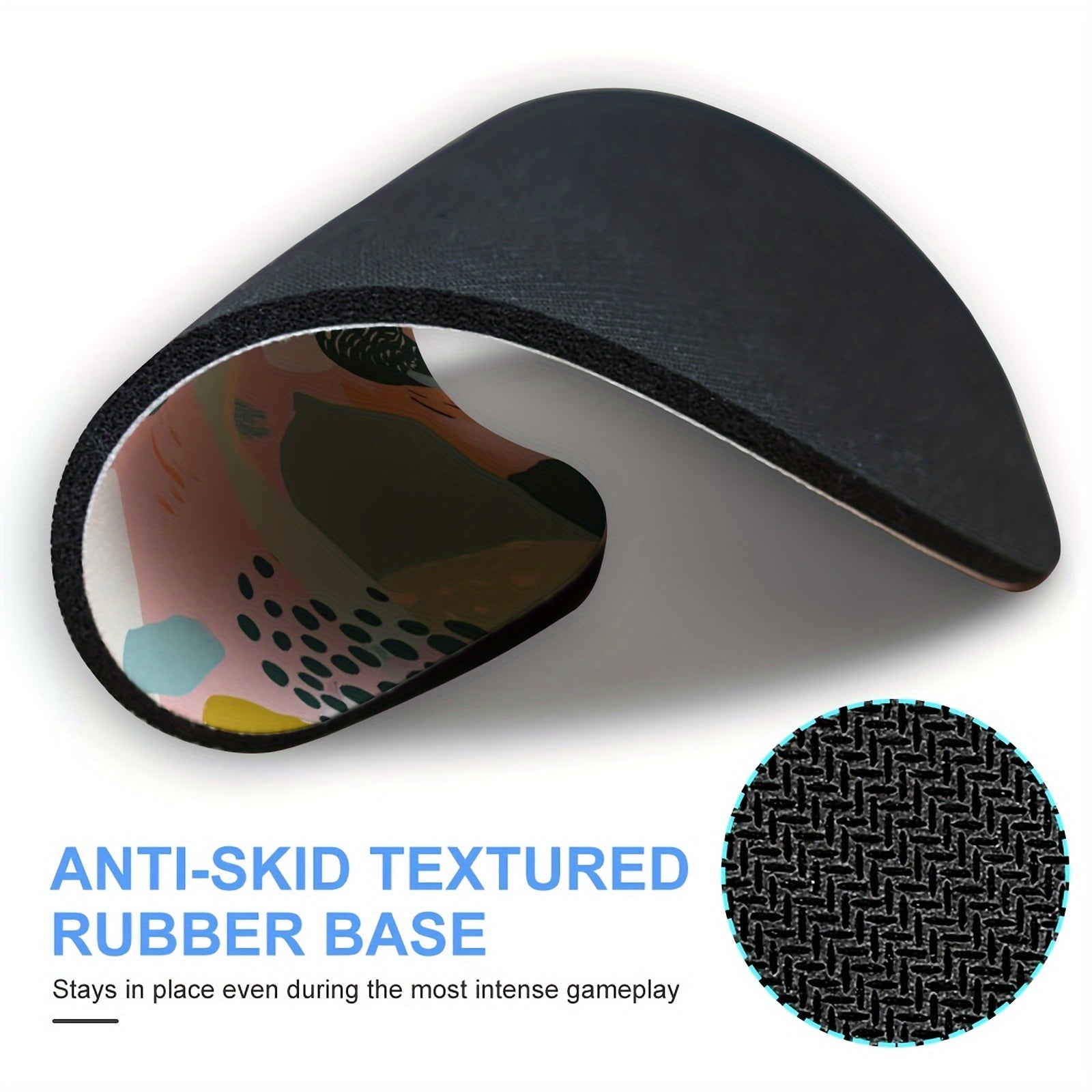 Abstract Artistic Boho Mouse Pad Non Slip Rubber Base