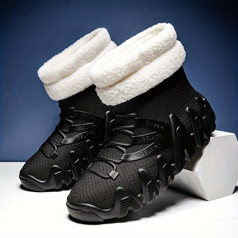 Short Tube Women's Rain Boots Winter Thickened Warm Waterproof
