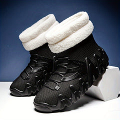Short Tube Women's Rain Boots Winter Thickened Warm Waterproof