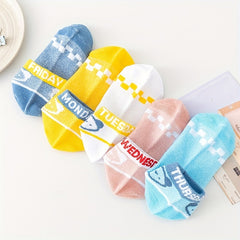 Princess Style Girls Mesh Breathable Socks - 5 Pairs