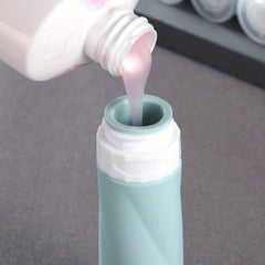 4pc Travel Bottles Toiletries 3oz Leakproof Liquid Shampoo Sub Bottle