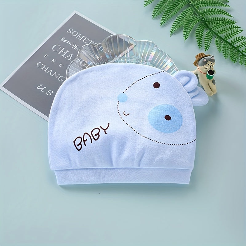 Combed Cotton Baby Cap Autumn Infant Hat Cartoon Shape
