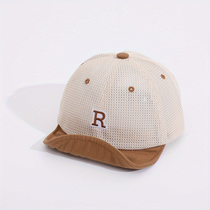 Embroidery Mesh Baseball Cap Sun Protection Hat For Outdoor Activities