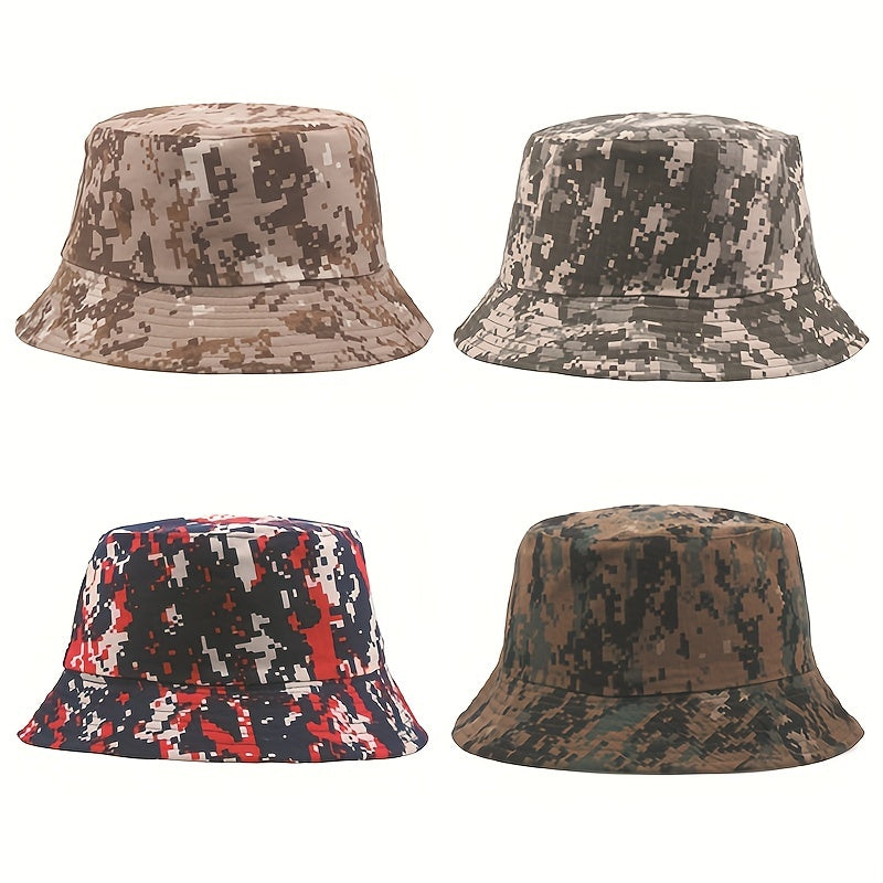Camouflage Bucket Hat Outdoor Travel Hat Fishing Hat Male Basin Hat