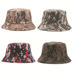 Camouflage Bucket Hat Outdoor Travel Hat Fishing Hat Male Basin Hat