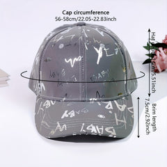 Gray Baseball Cap Hip Hop Dad Hat Lightweight Adjustable Sun