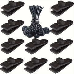 20pcs Lock Grip Tarp Clips - Tent Fasteners Pool Awnings Car Covers