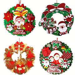 35 99 Cm Christmas Bow Wreath Garland Ornament Paper Pendant for Holiday Decor