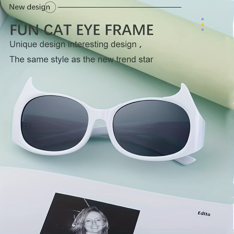 Y2K Cat Eye Sunglasses Gradient Lens UV400