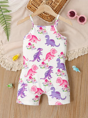 Toddler Girls Cami Romper Jumpsuit for Beach Vacation