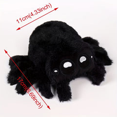 Fluffy Spider Plush Toy Interactive & Playful Halloween Decor