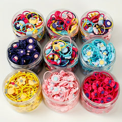 40pcs Kids Elastic Hair Rope Girls Headwear Hair Accessories