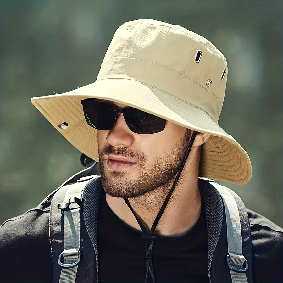 Summer Men's Sunshade Big Brim Sun Protection Hat