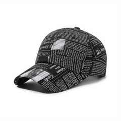 Men's Printed Hip Hop Baseball Cap Outdoor Peaked Cap Summer Hat