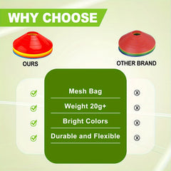 5pcs Soccer Training Cones For Football Basketball Agility Cones