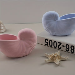 Conch Concrete Candle Cup Silicone Mold DIY Conch Shell Gypsum Candle Jar