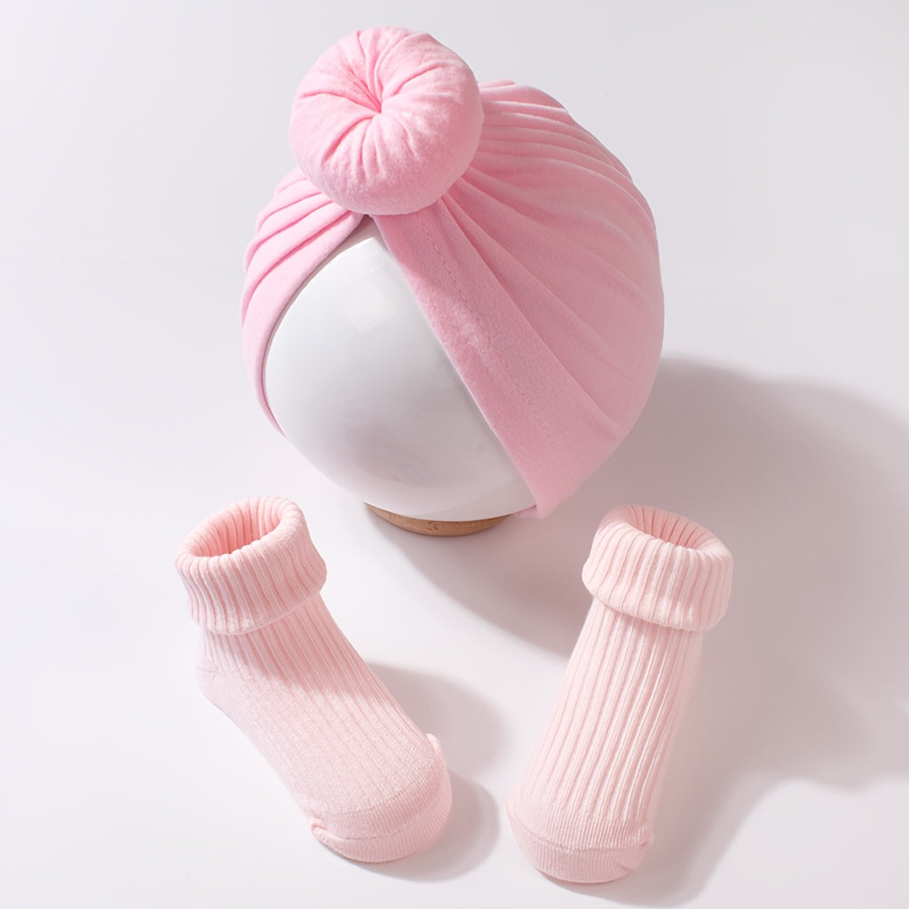 3pcs Baby Donut Hair Accessories Set