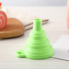 1pc 3pcs Portable Silicone Funnels For Kitchen And Wine Laboratory
