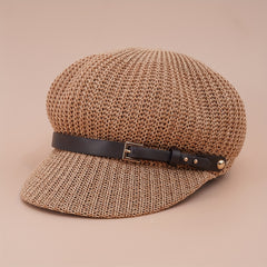 Candy Beret Casual Knit Beret Cap Lightweight Painter Hat For Women