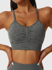 High Elastic Fitness Beauty Back Cami Sports Bra