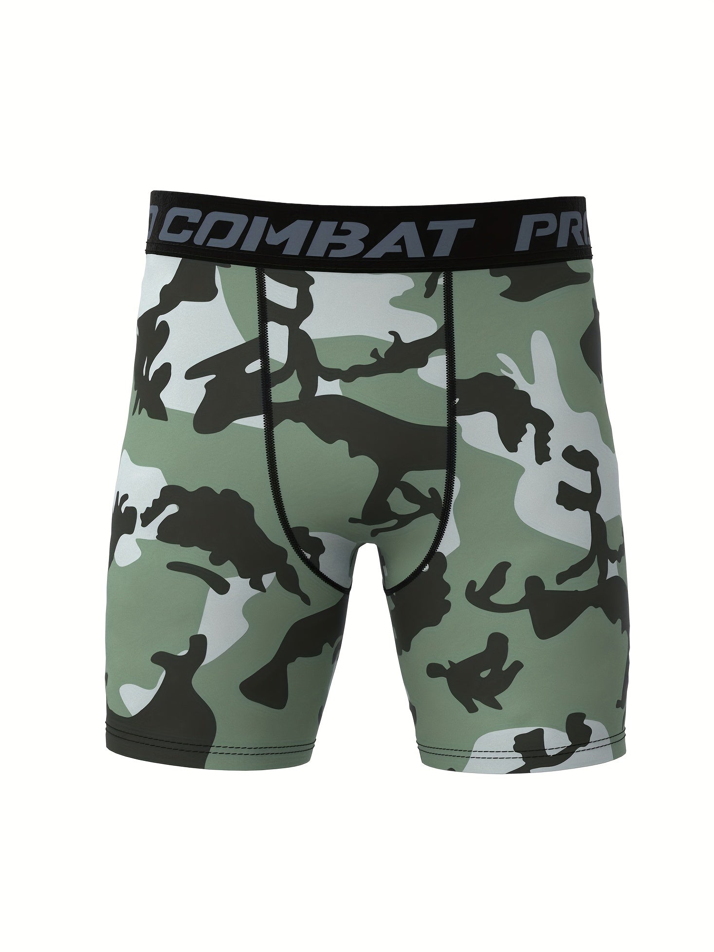 Men's Camo Compression Pants Quick Drying Workout Shorts
