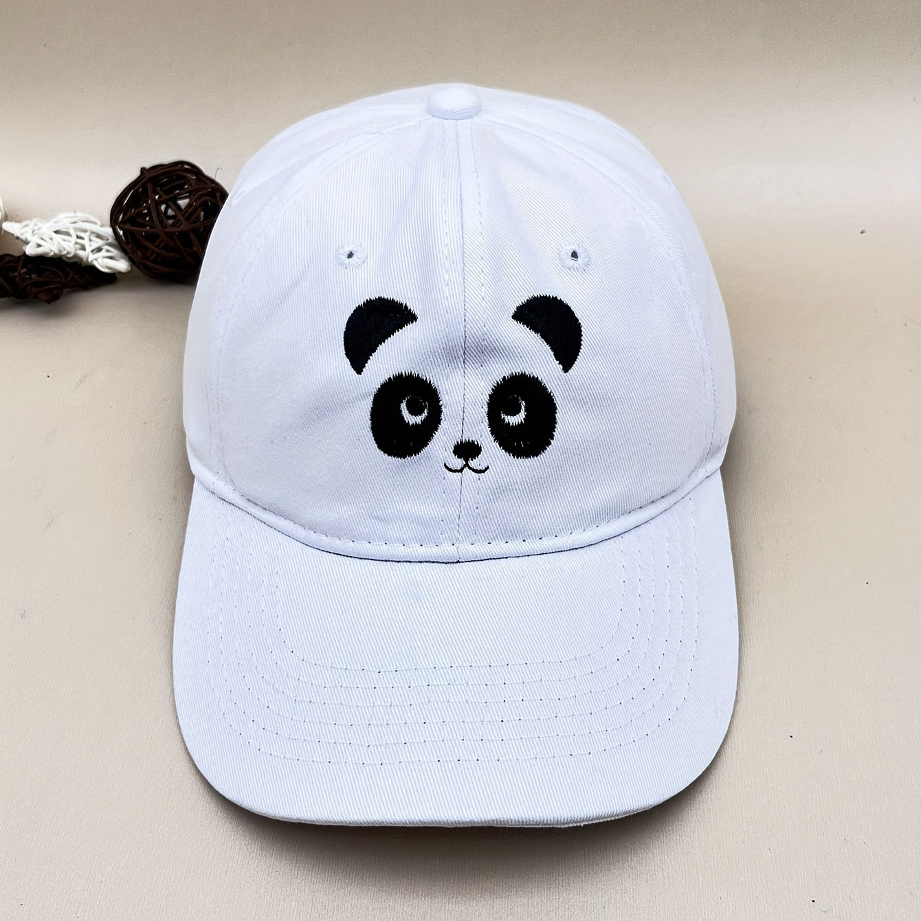 Panda Embroidery Baseball Cap Casual Dad Hat Adjustable Sun Hat
