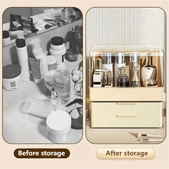 Makeup Storage Organizer Drawers Cosmetics Display with Lid