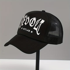 Goth Letter Print Trucker Hat Baseball Cap Unisex Dad Hats