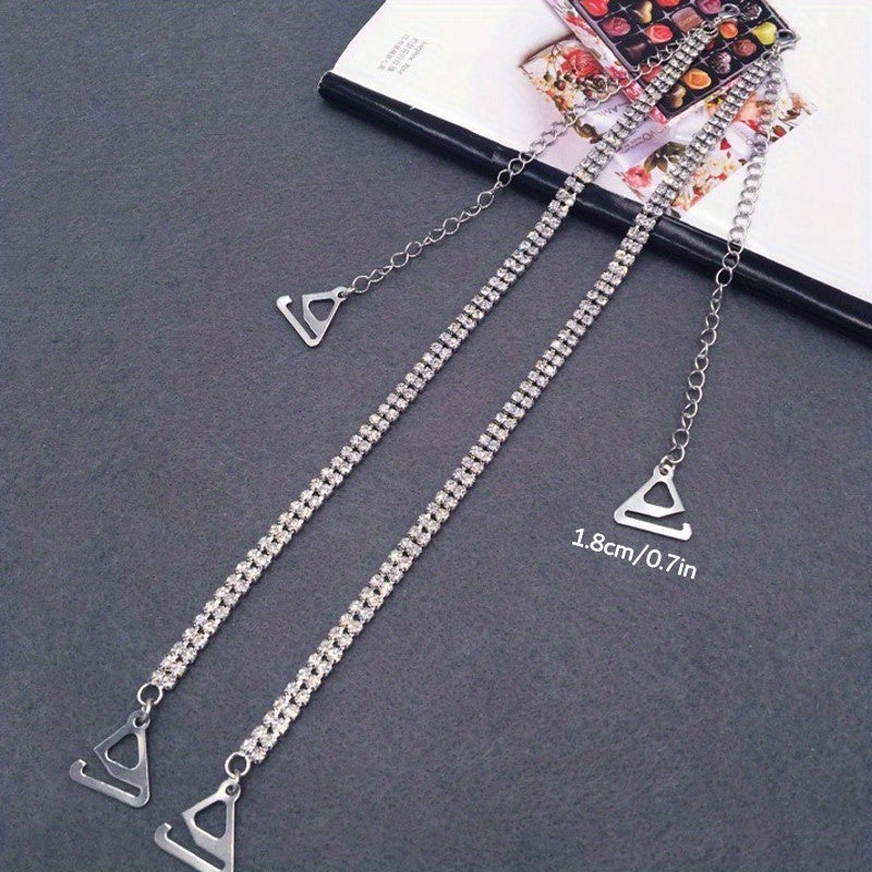 Rhinestone Bra Shoulder Straps Invisible Adjustable Underwear Straps