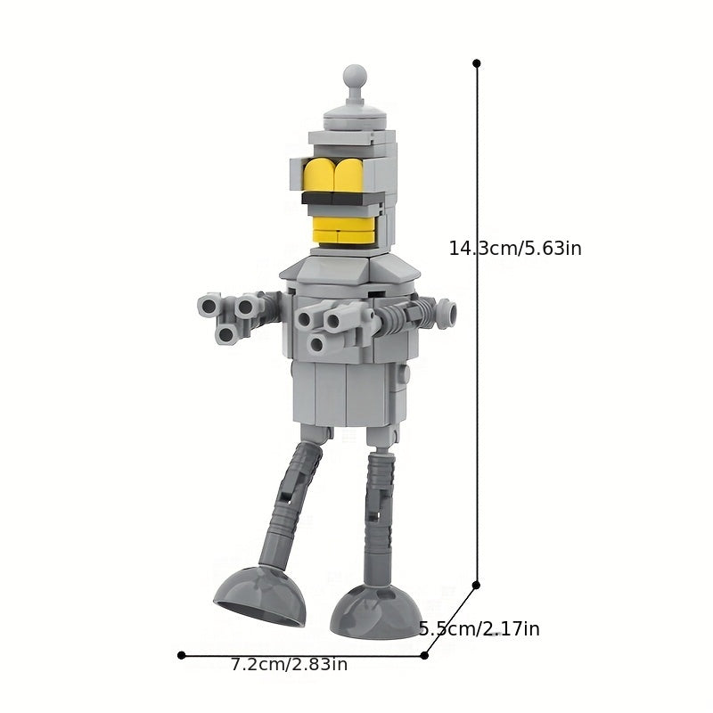 159pcs Robot MOC Building Blocks Set Classic Inspired Toys Multiple Colors