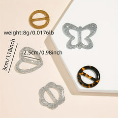 Resin Scarf Buckle Scarf Ring Clip T shirt Tie Clips Buckle Wrap Holder