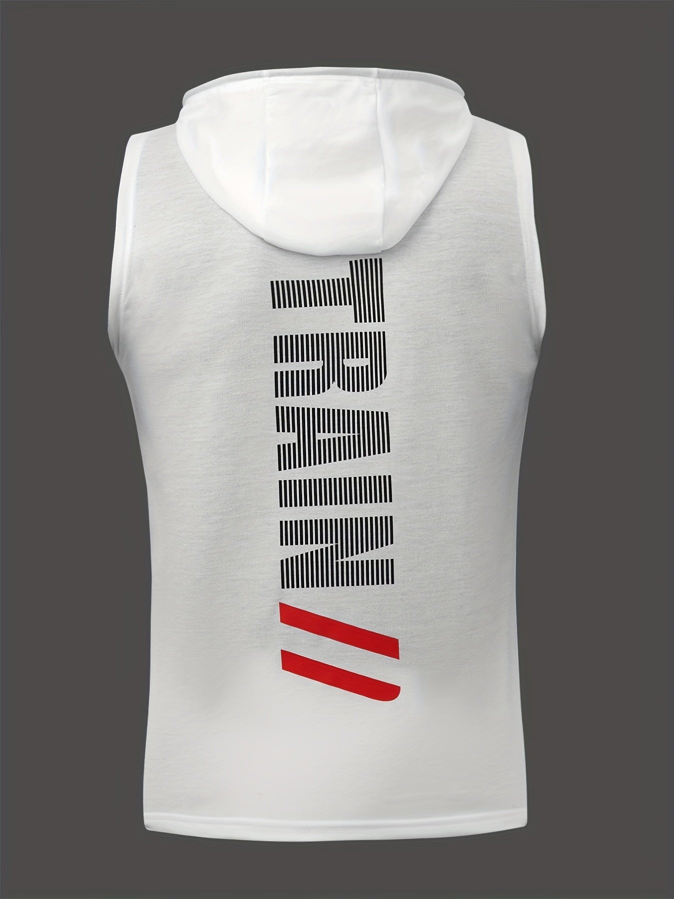 Men's Sleeveless Hoodie with Drawstring for Summer Outdoor Activities