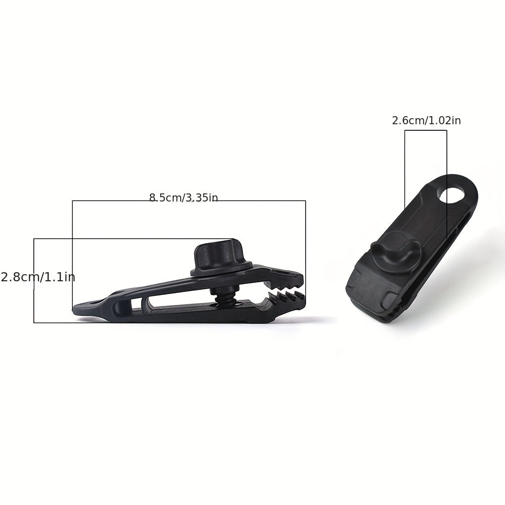 10pcs Tarpaulin Clips Awning Tent Clamp Canopy Lashing Buckle Grip Windproof