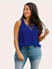 Crisscross Front Tank Top Set