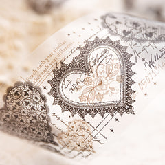 1PC Light Retro PET Tape Sticker Ghost Lace Dream Series Hdiary Decoration