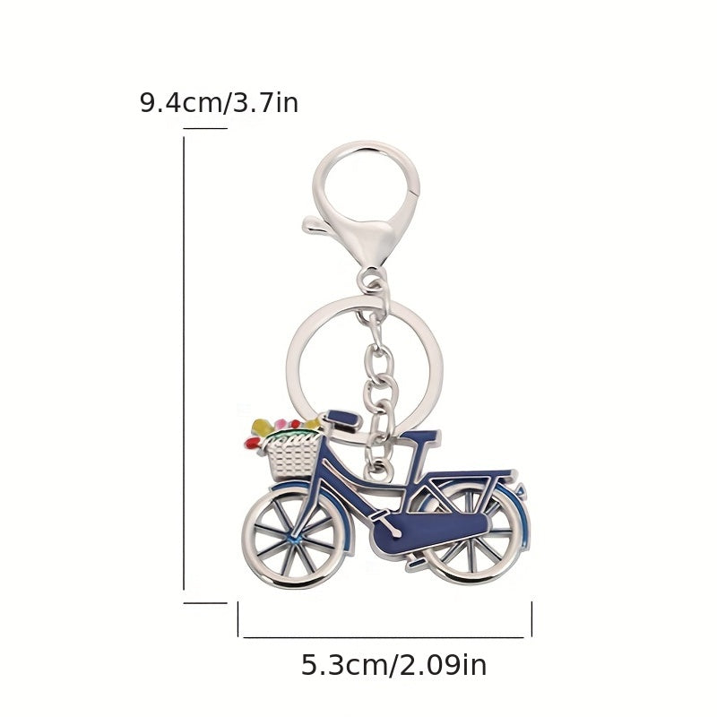 Creative Bicycle Keychain Zinc Alloy Pendant Small Gift